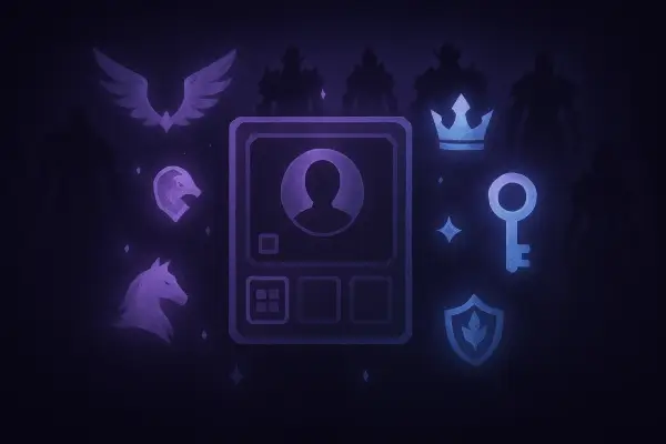 High-end game account with rare achievements and characters