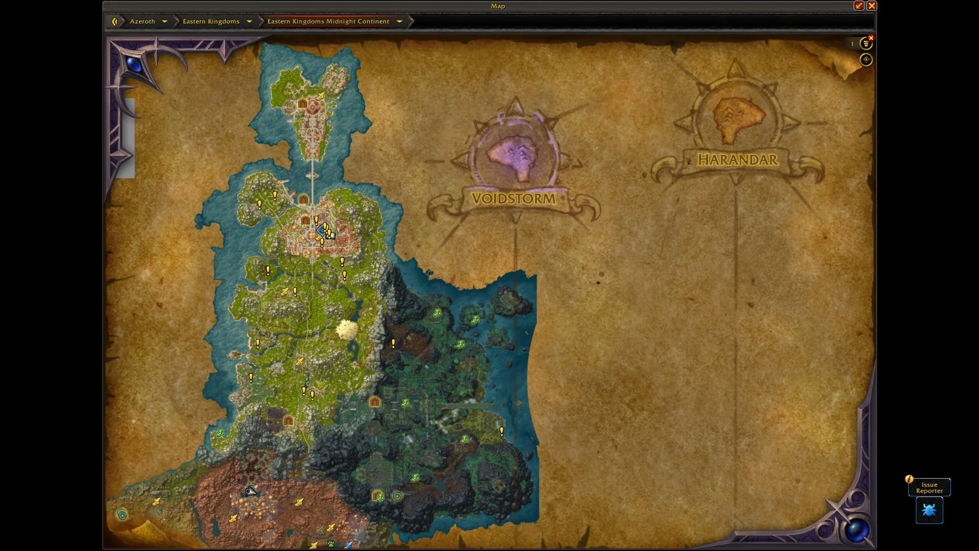 Midnight leveling zone map