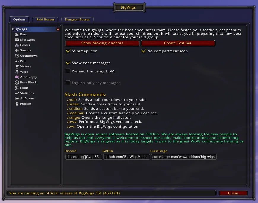 BigWigs addon