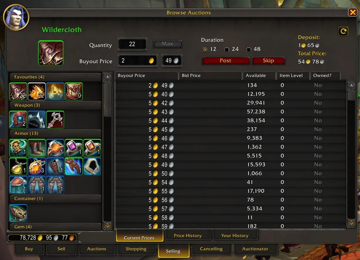 Auctionator addon